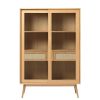 Meubles Fabrique De Styles Buffets Et Vitrines | Meuble Haut En Placage Chene Naturel H160Cm - Barrali