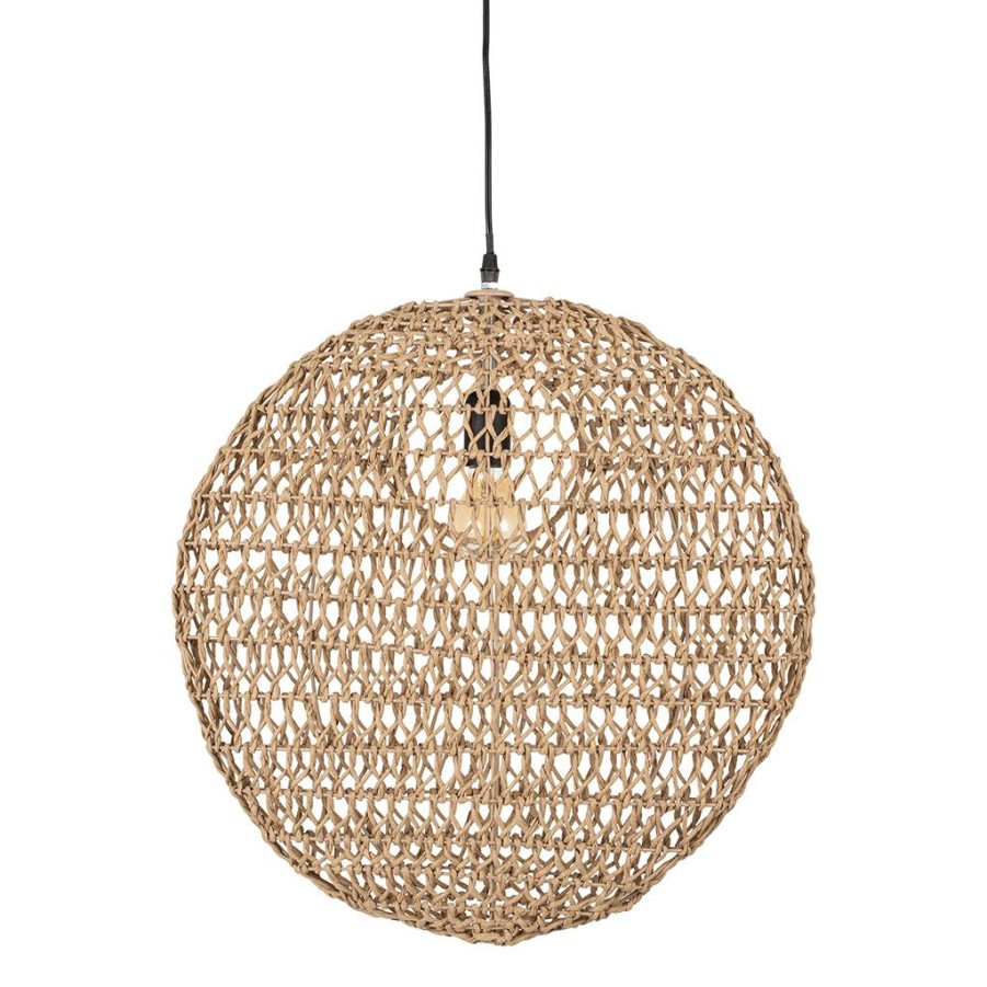 Luminaires Fabrique De Styles | Suspension En Corde De Papier D51Cm Naturel - Calyp