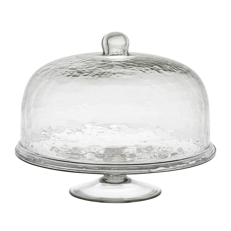 Arts De La Table Fabrique De Styles Plats Et Saladiers | Plat Sur Pied Avec Cloche D30Xh25Cm En Verre - Gaia