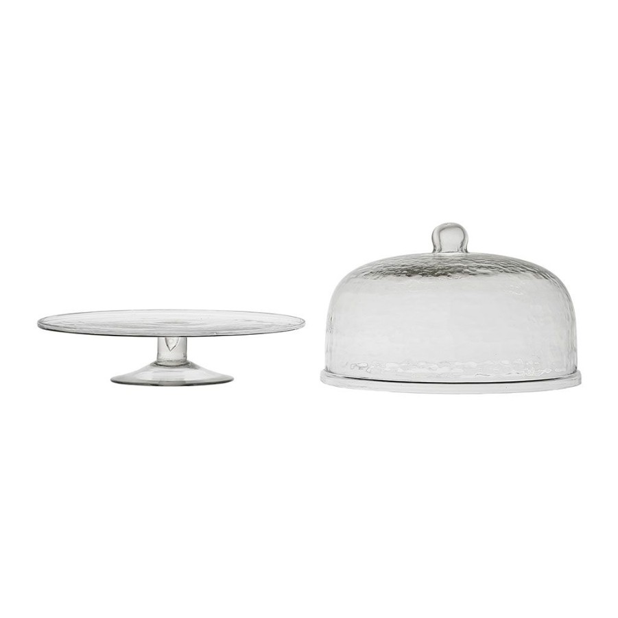 Arts De La Table Fabrique De Styles Plats Et Saladiers | Plat Sur Pied Avec Cloche D30Xh25Cm En Verre - Gaia