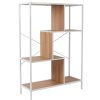 Meubles Fabrique De Styles Bibliotheques Et Etageres | Bibliotheque En Fer Blanc Et Bois H113Cm - Edison