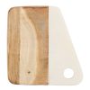 Arts De La Table Fabrique De Styles Planches A Decouper | Planche A Decouper En Bois De Manguier Et Marbre Blanc- Magic Blue