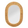 Deco Fabrique De Styles | Miroir Ovale En Rotin Naturel - Tamba