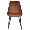 Meubles Fabrique De Styles Chaises | Chaise Salle A Manger En Velours Marron - Ben