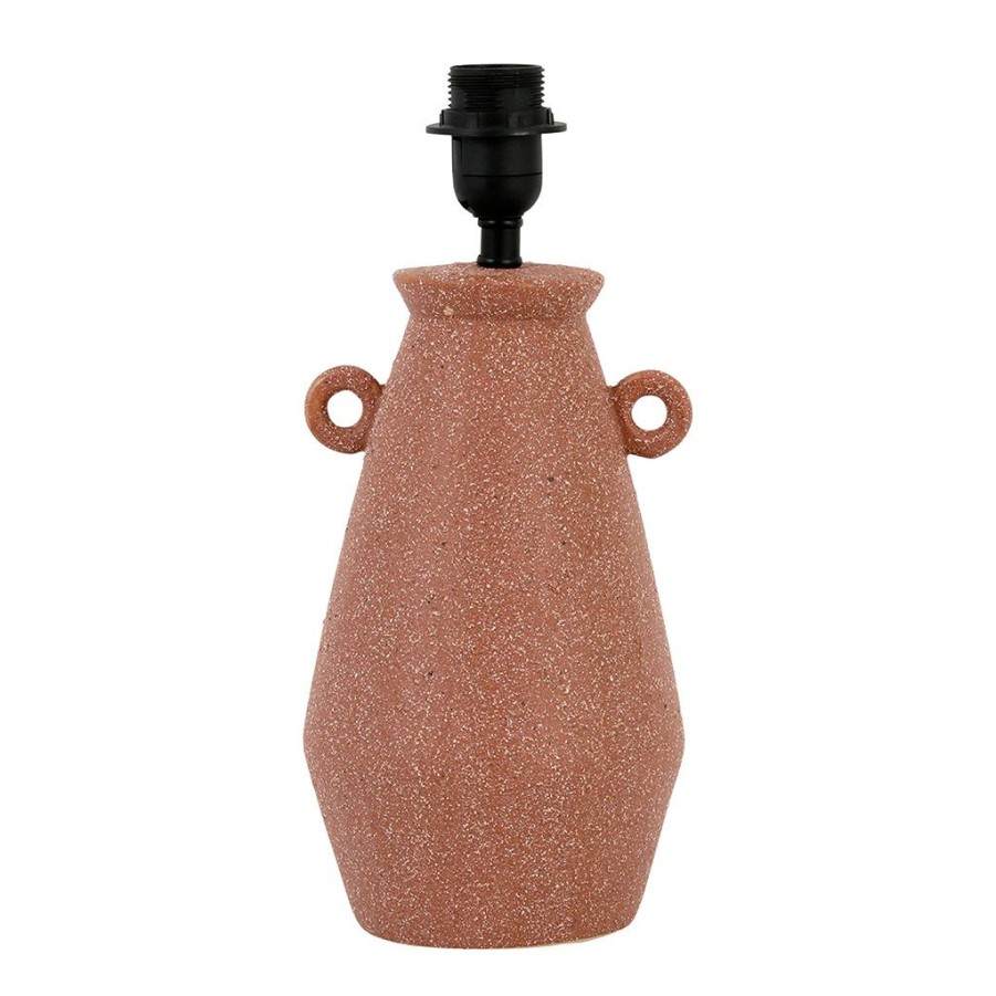 Luminaires Fabrique De Styles | Pied De Lampe En Porcelaine H35Cm Terracotta - Terre Brulee