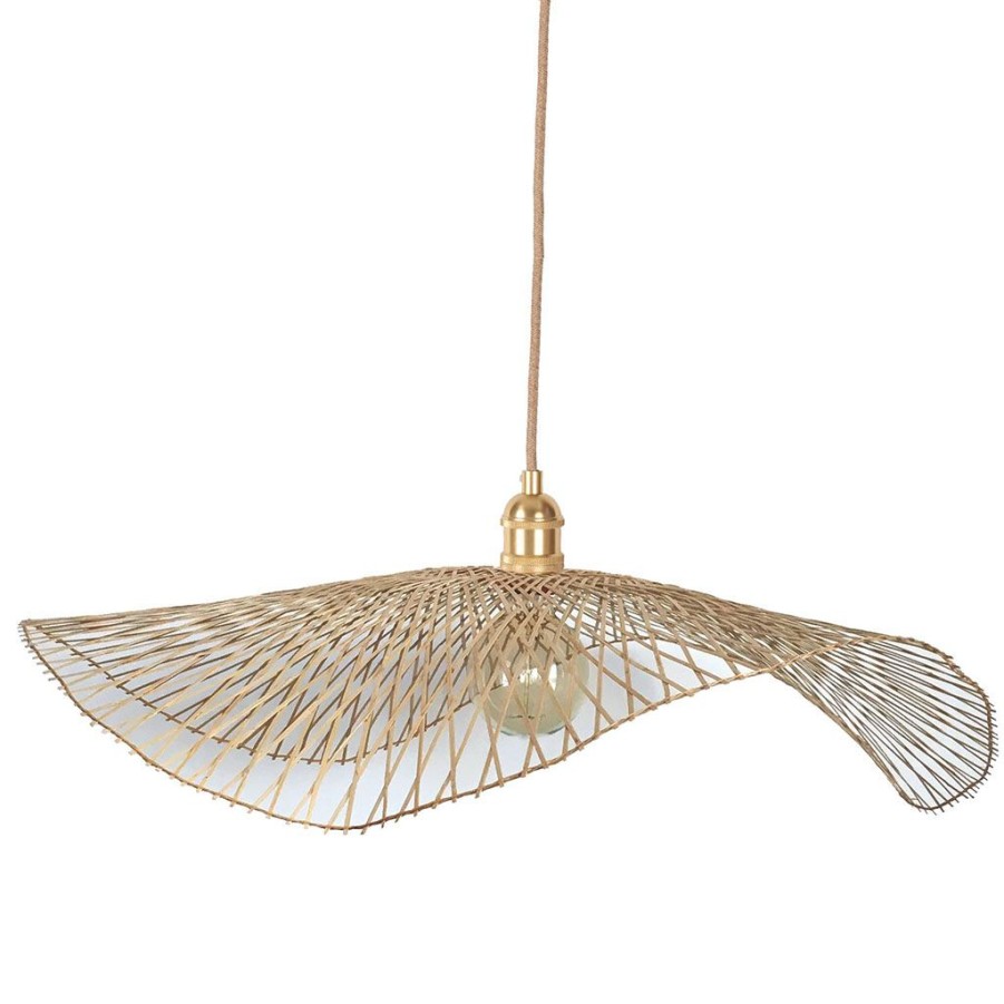 Luminaires Fabrique De Styles | Abat-Jour Non Electrifie En Bambou D65Cm Naturel - Libellule