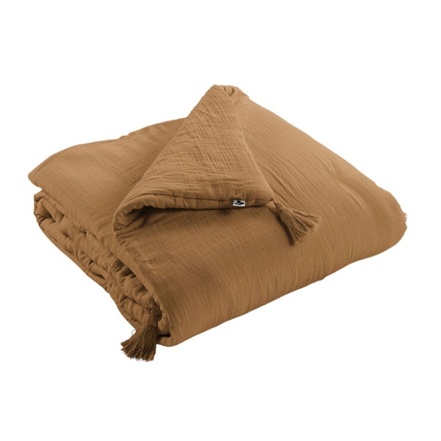 Textiles Fabrique De Styles Couvre&Lits | Bout De Lit Camel En Gaze De Coton 90X200Cm - Gaia