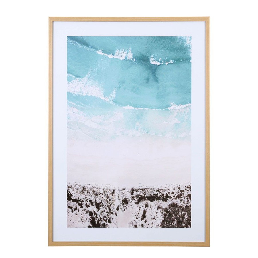 Deco Fabrique De Styles Cadres Deco Et Affiches | Cadre Deco Encadre Plage Pastel 52X72Cm