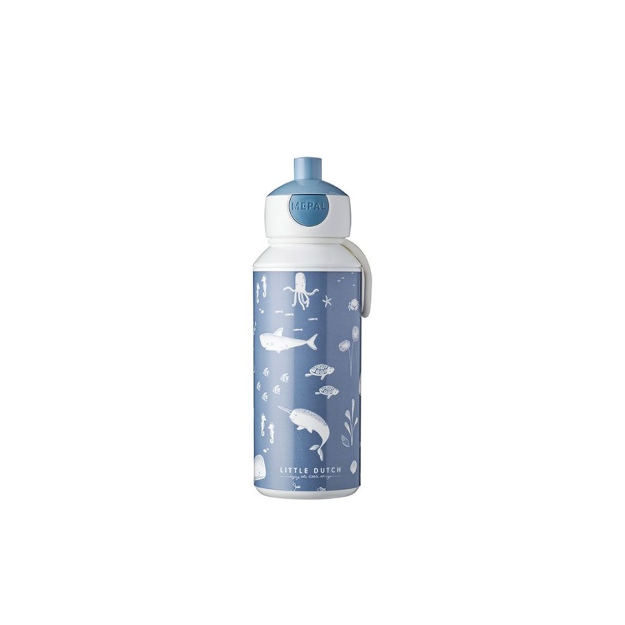 Coin Des Petits Fabrique De Styles | Gourde Pop-Up Campus 400Ml - Ocean