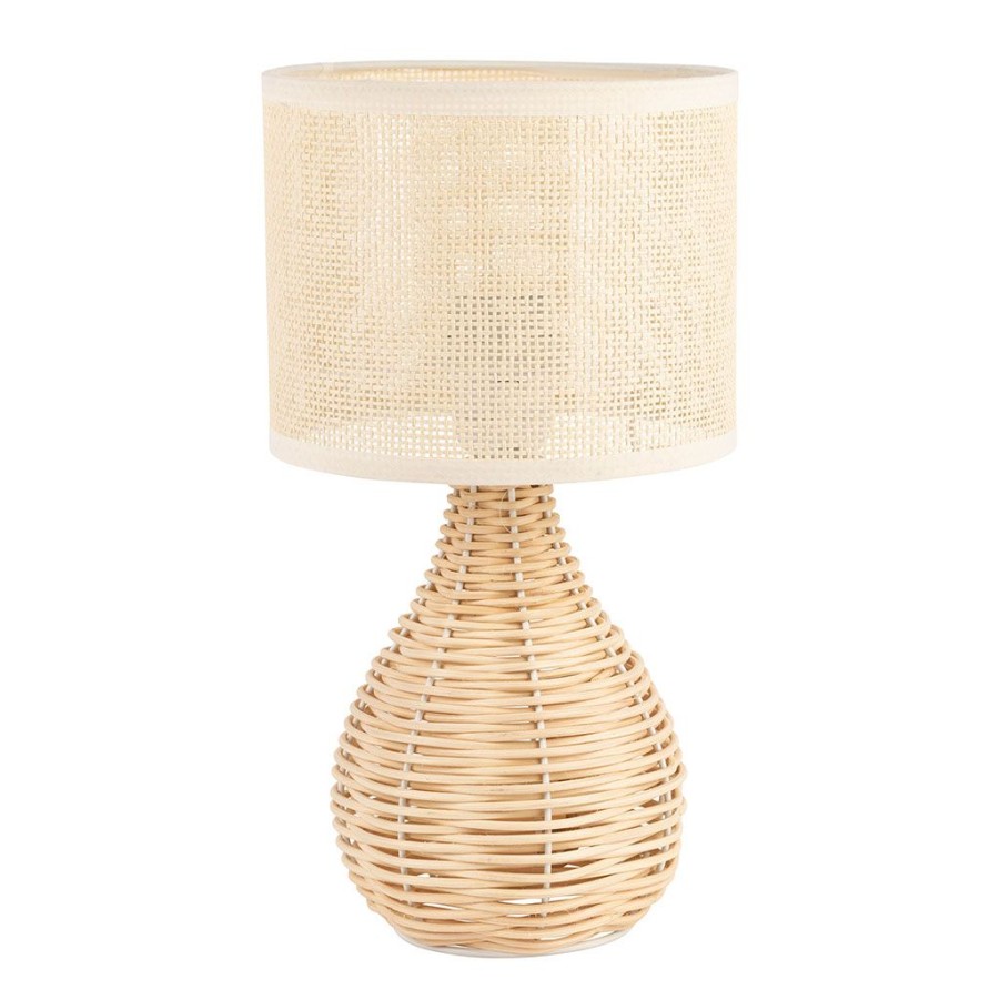 Luminaires Fabrique De Styles | Lampe En Rotin H31Cm Naturel - Filen