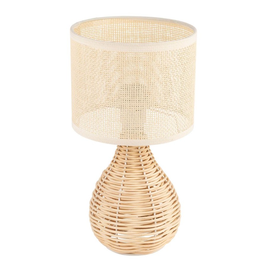 Luminaires Fabrique De Styles | Lampe En Rotin H31Cm Naturel - Filen