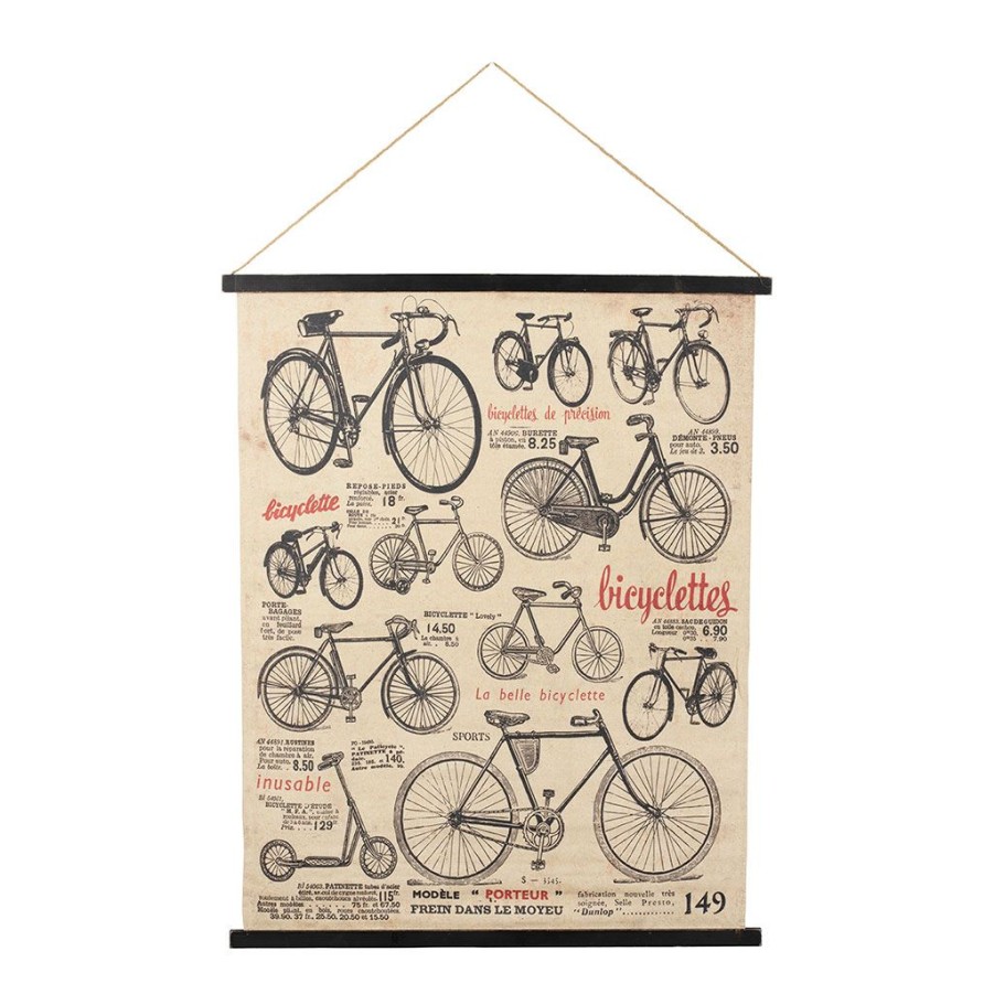 Deco Fabrique De Styles Tableaux Et Toiles | Toile Bicyclette Noir Et Rouge