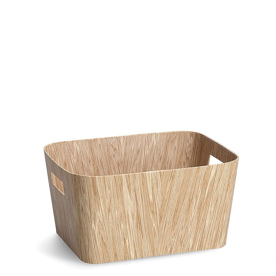 Droguerie Fabrique De Styles Rangements Salle De Bain | Panier En Bois 30.5X22.9Xh15.12Cm