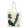 Accessoires Et Loisirs Fabrique De Styles Sacs Et Pochettes | Sac Tote Bag Palmea Ecru Et Emeraude - Sweet Leaves