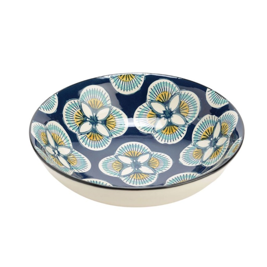 Arts De La Table Fabrique De Styles Assiettes | Assiette Creuse En Gres Bleu D19Cm - Imany