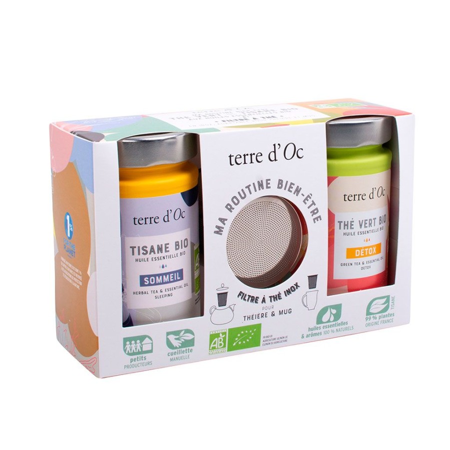 Epicerie Fabrique De Styles Cafes&Thes Et Infusions | Coffret The Detox Et Tisane Avec Filtre