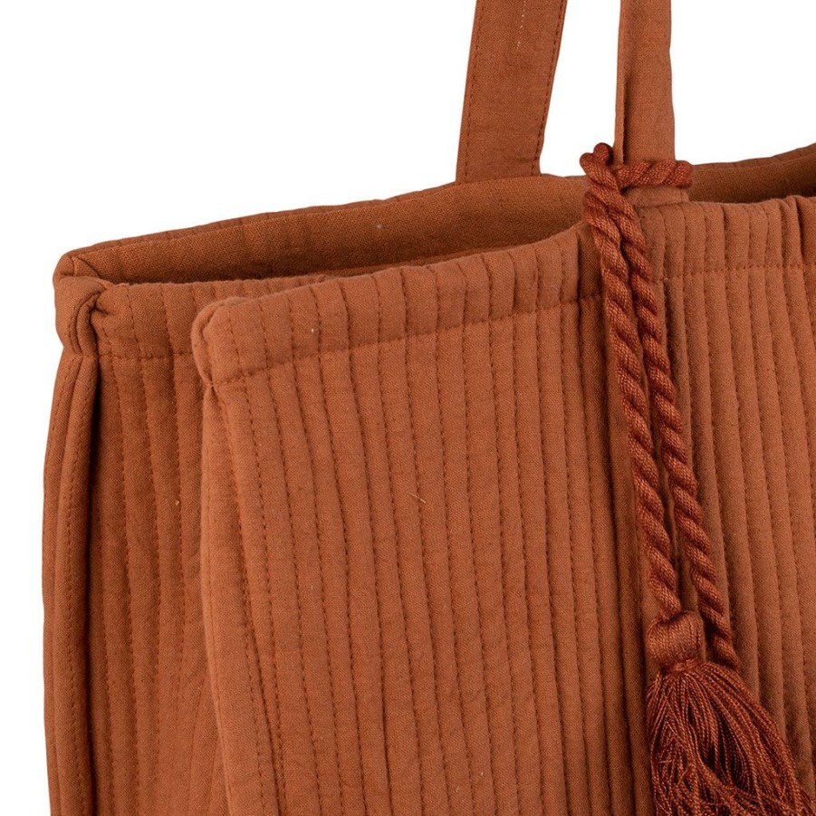 Accessoires Et Loisirs Fabrique De Styles Sacs Et Pochettes | Sac Terracotta En Coton - Sweet Leaves