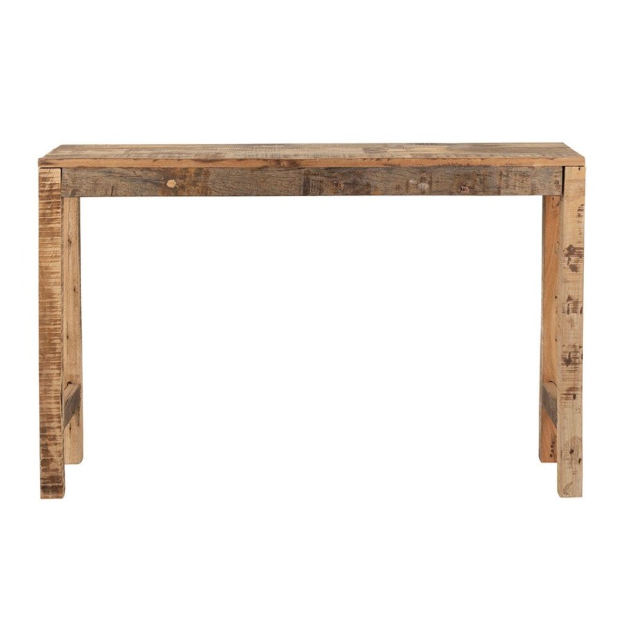 Meubles Fabrique De Styles Consoles | Console En Bois En Manguier Et Acacia Recycles 120X33Cm - Campagne Naturel