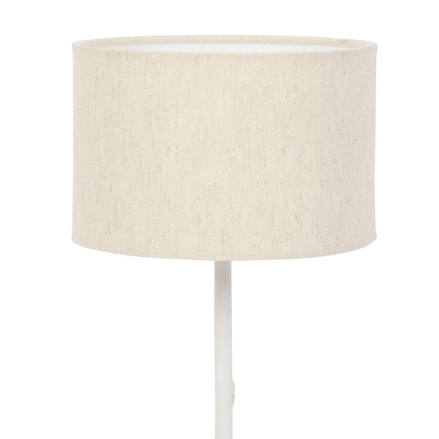 Luminaires Fabrique De Styles | Lampe En Marbre Et Fer Blanc H40.5Cm - Organic