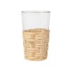 Arts De La Table Fabrique De Styles Verres A Eau Et Gobelets | Verre A The En Rotin Naturel 20Cl - Fantine