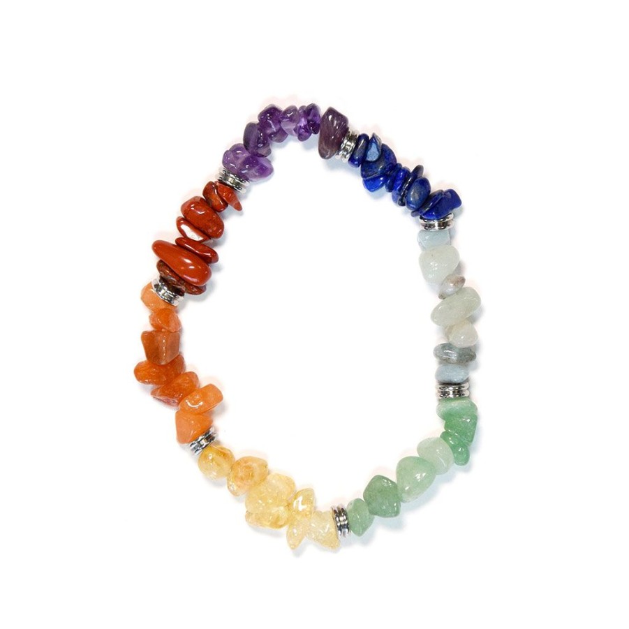 Accessoires Et Loisirs Fabrique De Styles Bijoux Fantaisie | Bracelet 7 Chakras Mix Chips