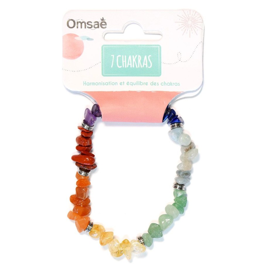 Accessoires Et Loisirs Fabrique De Styles Bijoux Fantaisie | Bracelet 7 Chakras Mix Chips