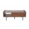 Meubles Fabrique De Styles Table Basses | Table Basse Rectangulaire En Placage Noyer Marron - Gino