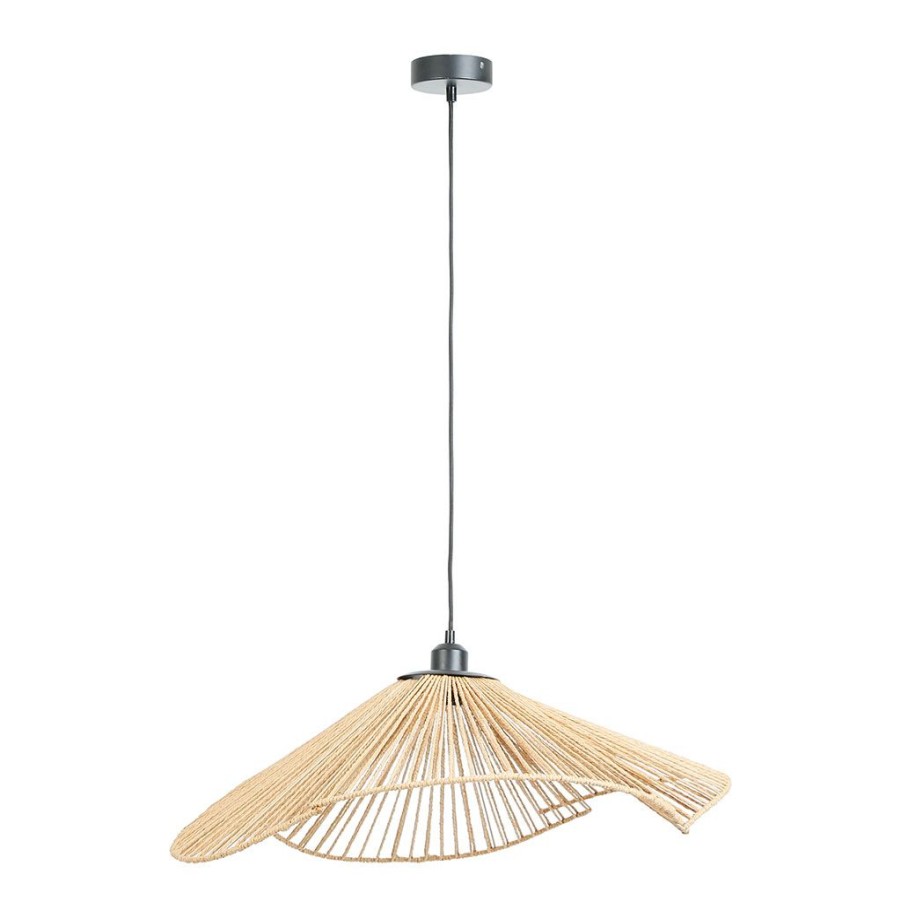 Luminaires Fabrique De Styles | Suspension En Corde De Papaier D63Cm Naturel - Calyp