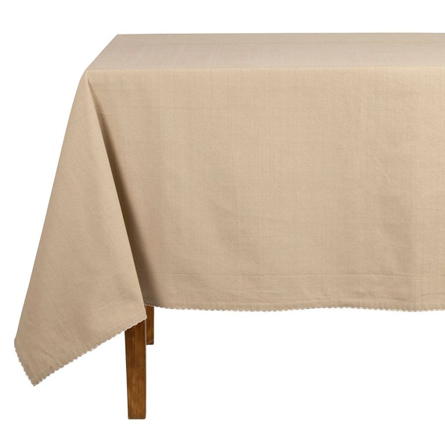 Textiles Fabrique De Styles Nappes | Nappe Rectangulaire Beige 250X160Cm En Coton - Appoline