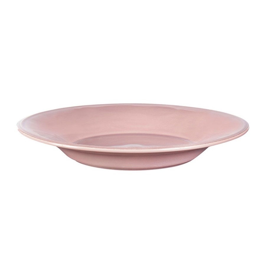 Arts De La Table Fabrique De Styles Assiettes | Assiette A Pates En Faience Rose Poudre D27Cm - Constance