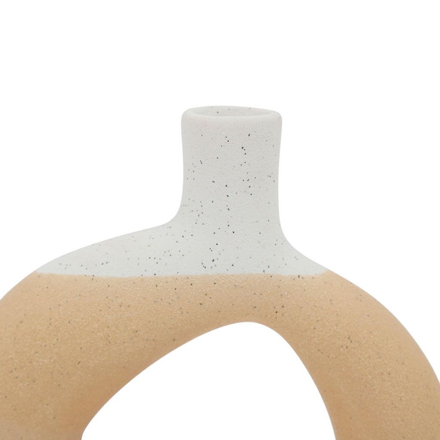 Deco Fabrique De Styles Vases Et Soliflores | Vase Soliflore Beige En Gres -Earth Notes