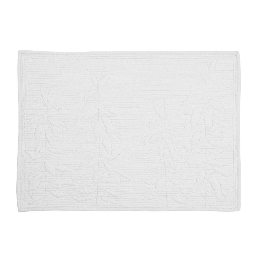 Textiles Fabrique De Styles Sets De Table | Set Table Boutis Blanc 48X34Cm Coton