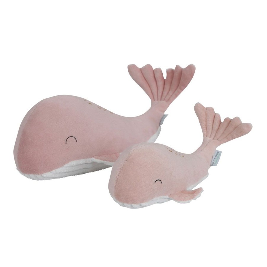 Coin Des Petits Fabrique De Styles | Peluche Baleine Grande - Ocean Pink