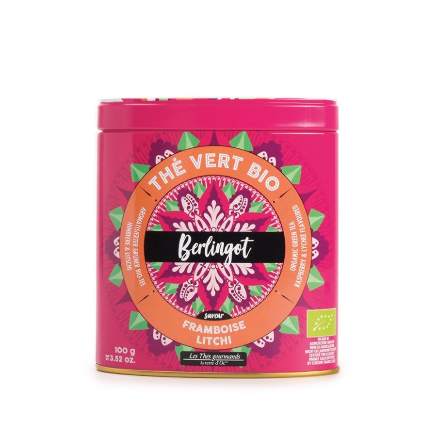 Epicerie Fabrique De Styles Cafes&Thes Et Infusions | The Vert 100G - Framboise - Litchi- Bio