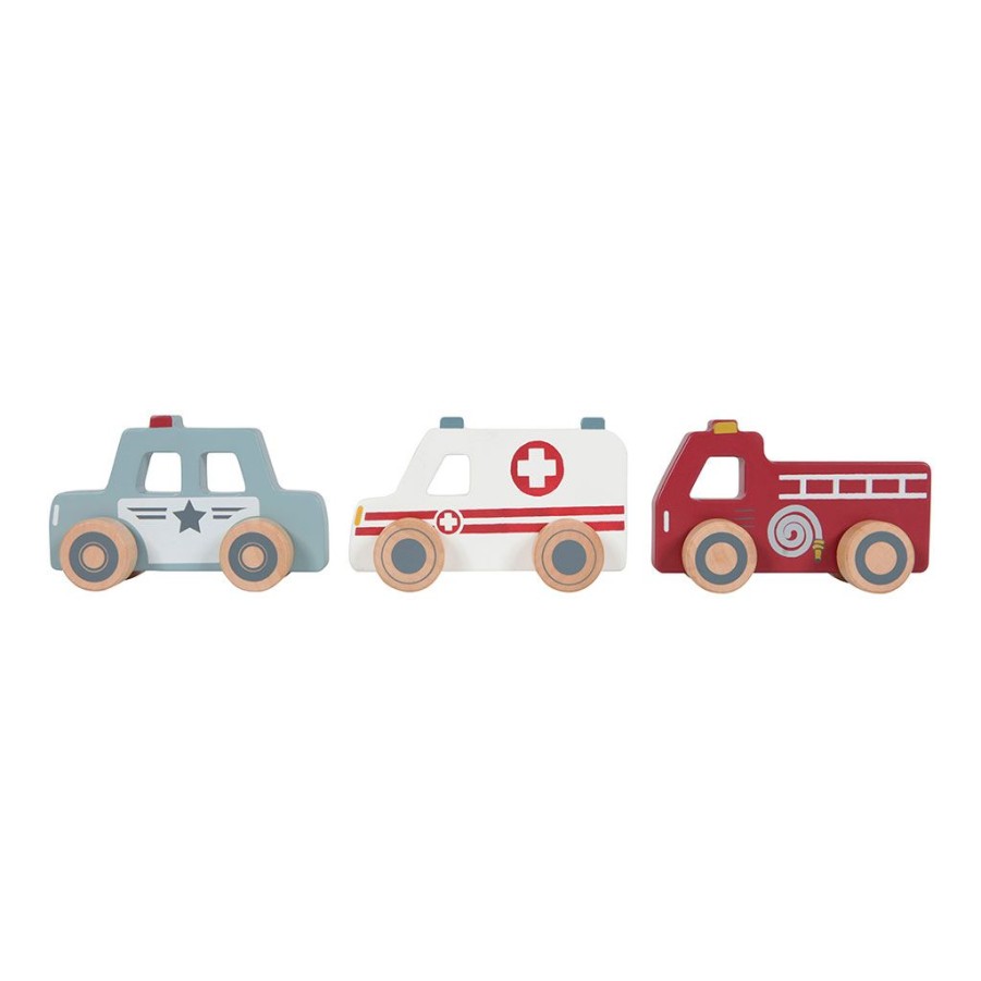 Coin Des Petits Fabrique De Styles | Set Ambulance, Camion De Pompiers, Voiture De Police