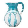 Arts De La Table Fabrique De Styles Carafes Et Pichets | Pichet Poisson Turquoise 3L En Terre Cuite - Corfou