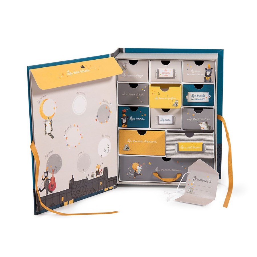 Coin Des Petits Fabrique De Styles | Coffret Naissance Les Moustaches