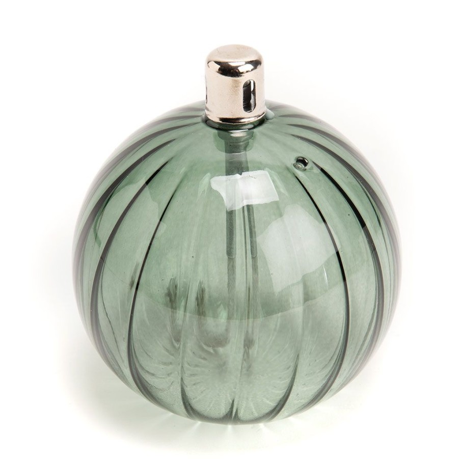 Bougies Et Senteurs Fabrique De Styles Bougies Non Parfumees | Lampe A Huile Ronde D9Xh10Cm Vert