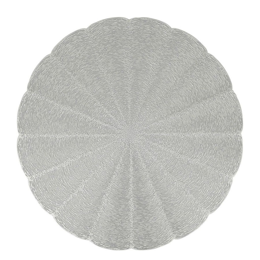 Textiles Fabrique De Styles Sets De Table | Set De Table Rond Argente D38Cm - Lumi