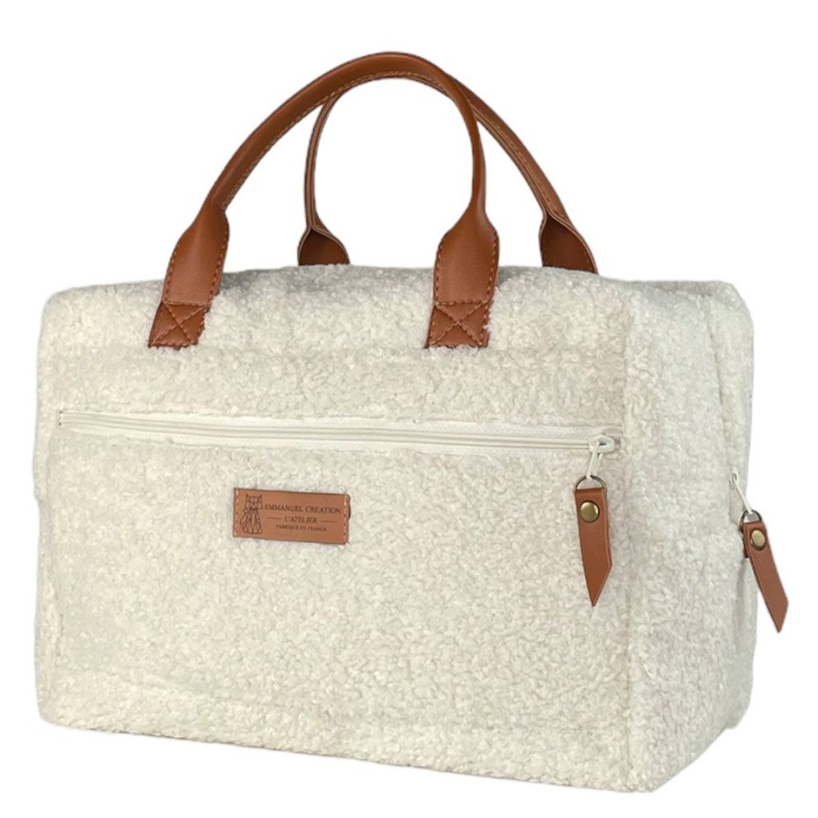 Bien&Etre Fabrique De Styles Accessoires Soins | Sac Vanity Bouclette Ecru