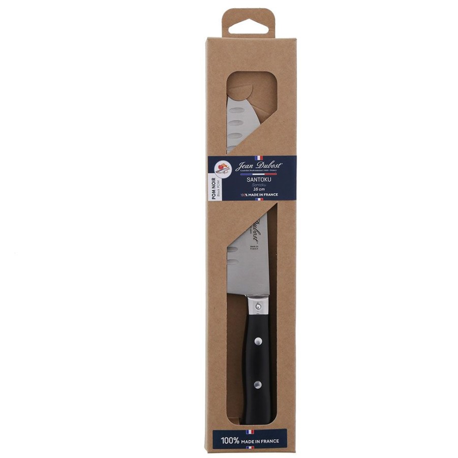 Arts De La Table Fabrique De Styles Couverts | Couteau 1920 Pom Noir Santoku 17Cm En Coffret Kraft