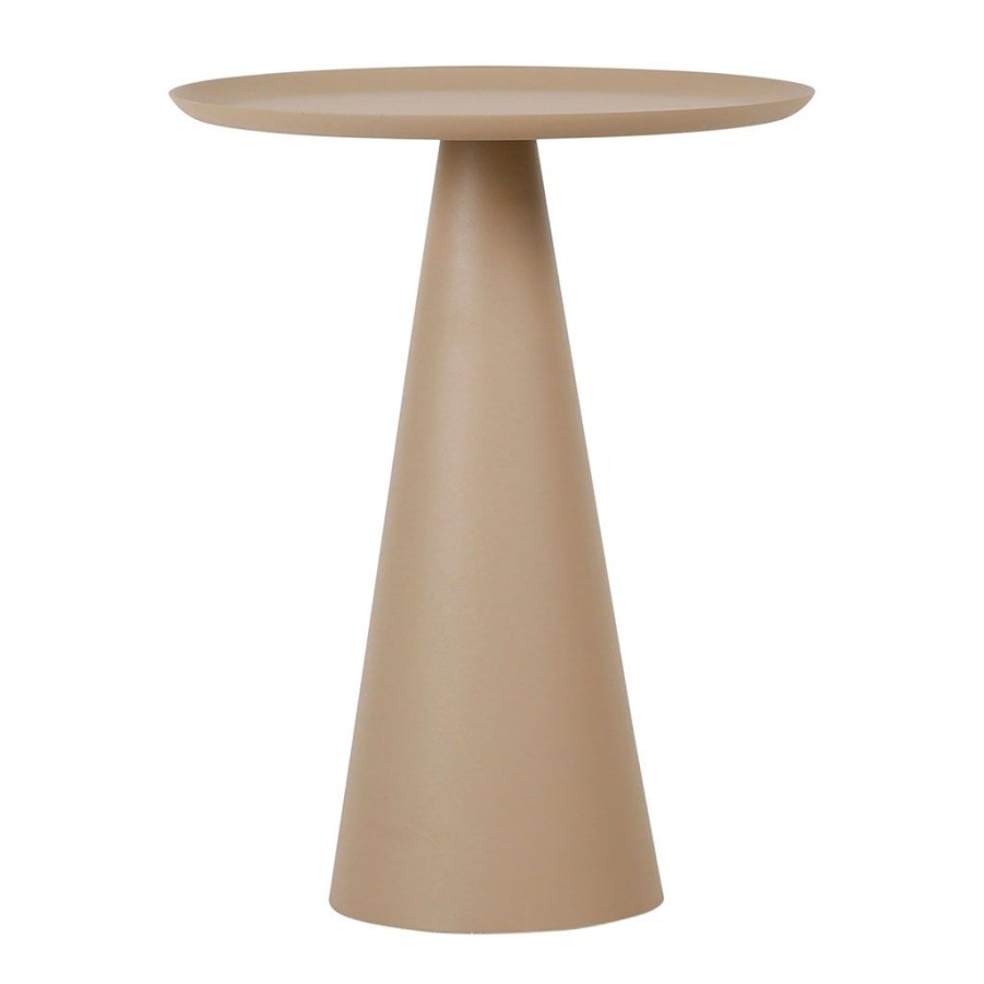 Meubles Fabrique De Styles Bouts De Canape Et Tables D'Appoint | Table D'Appoint Moderne En Fer Beige - Arty