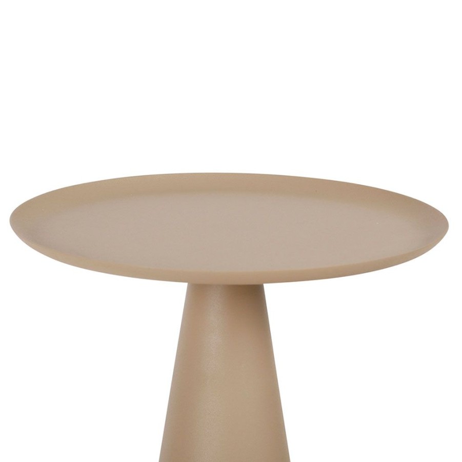 Meubles Fabrique De Styles Bouts De Canape Et Tables D'Appoint | Table D'Appoint Moderne En Fer Beige - Arty