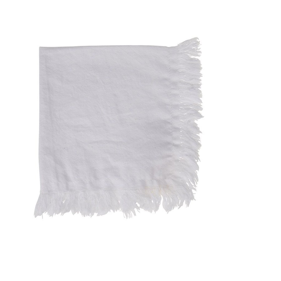 Textiles Fabrique De Styles Serviettes De Table | Serviette X2 Nalia Blanc