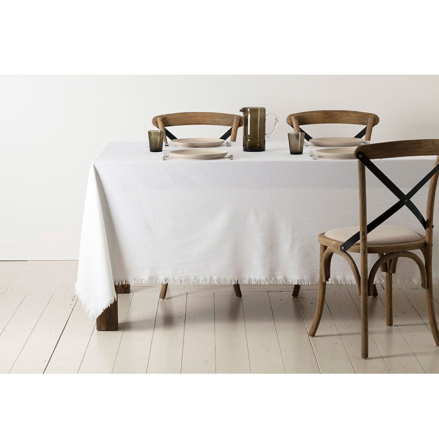 Textiles Fabrique De Styles Serviettes De Table | Serviette X2 Nalia Blanc