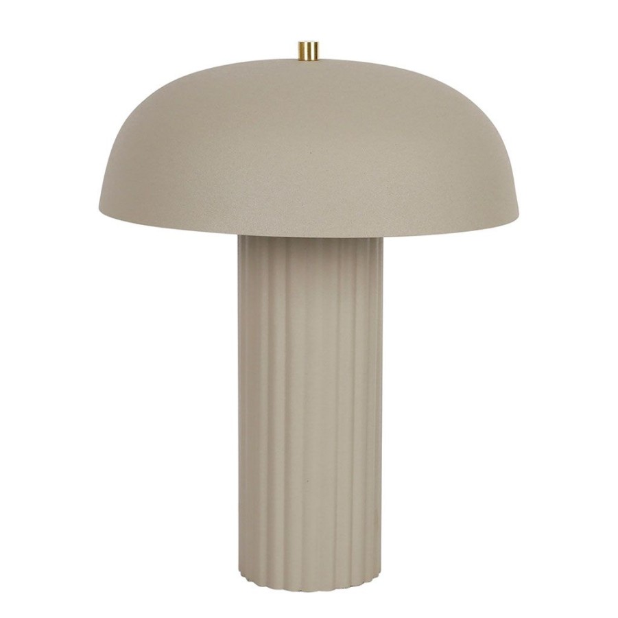 Luminaires Fabrique De Styles | Lampe En Fer H38Cm Gris - Arty