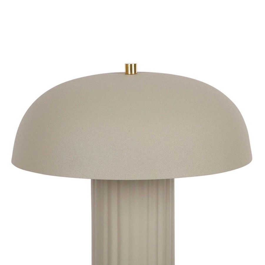 Luminaires Fabrique De Styles | Lampe En Fer H38Cm Gris - Arty