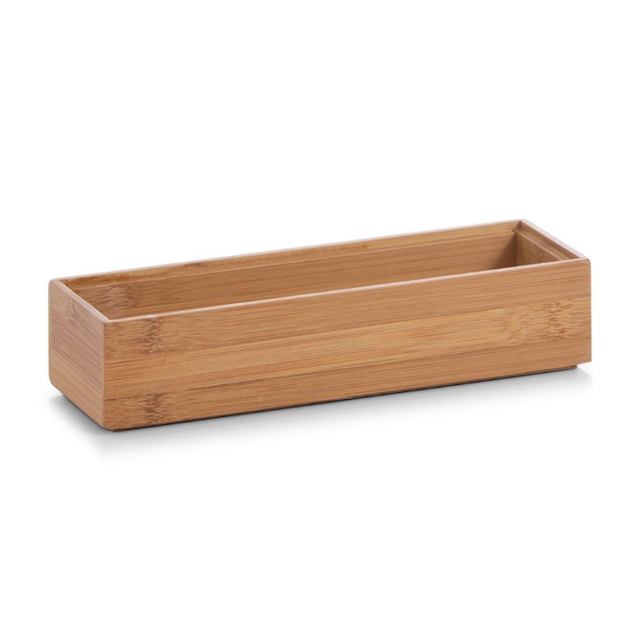 Droguerie Fabrique De Styles Rangements Salle De Bain | Boite De Rangement En Bambou 23X7.5Xh5Cm