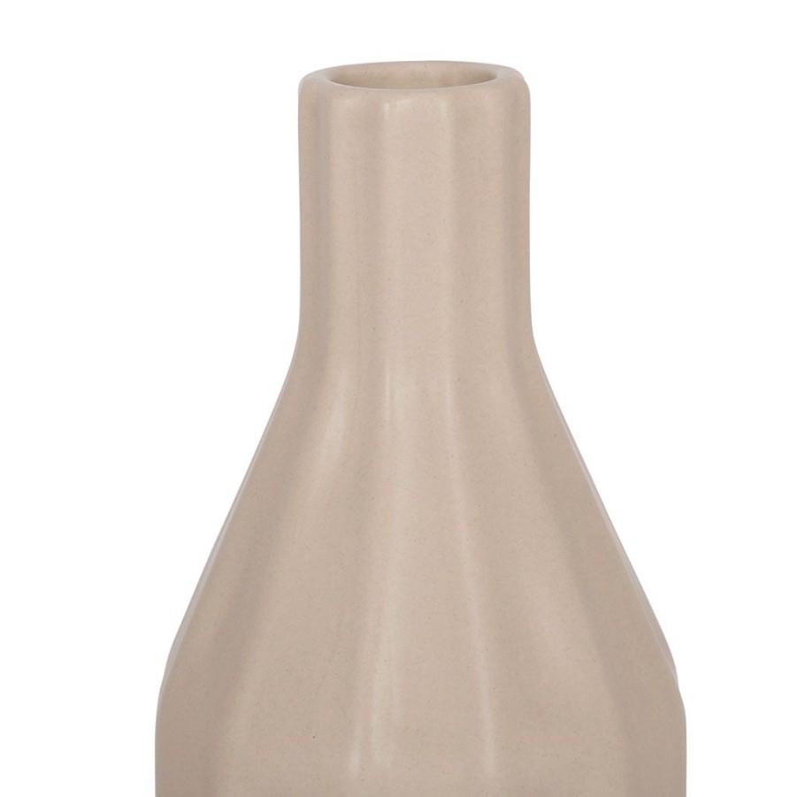 Deco Fabrique De Styles Vases Et Soliflores | Vase Lesable Blc Cs D9Xh27.5Cm Dolomite