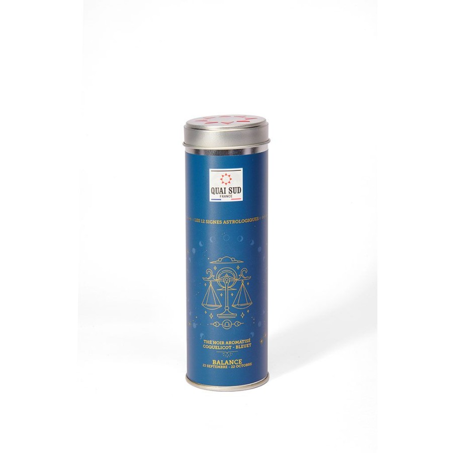 Epicerie Fabrique De Styles Cafes&Thes Et Infusions | The De La Balance (The Noir Coquelicot-Bleuet) Boite Ronde 50 G